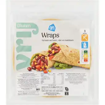Albert Heijn AH Glutenvrij Wraps aanbieding