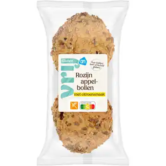 Albert Heijn AH Glutenvrij Rozijnen appelbollen met citroensmaak aanbieding