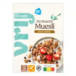 Albert Heijn AH Glutenvrij Krokante muesli chocolade aanbieding