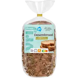 Albert Heijn AH Glutenvrij Desembrood pompoen- & zonnebloempitten aanbieding
