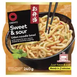 Albert Heijn Obento Sweet & sour udon noodle bowl aanbieding