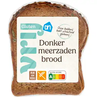 Albert Heijn AH Glutenvrij Brood donker meerzaden half aanbieding