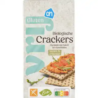Albert Heijn AH Glutenvrij Biologisch crackers sesam & chiazaad aanbieding