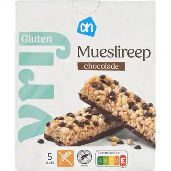 Albert Heijn AH Glutenvrij Mueslireep chocolade aanbieding