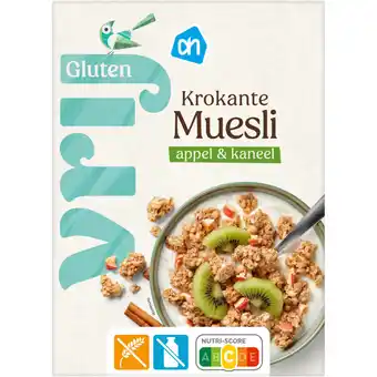 Albert Heijn AH Glutenvrij Krokante muesli appel kaneel aanbieding