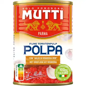 Albert Heijn Mutti Polpa fijne tomatenpulp met knoflook aanbieding