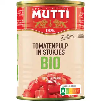 Albert Heijn Mutti Tomatenpulp in stukjes bio aanbieding