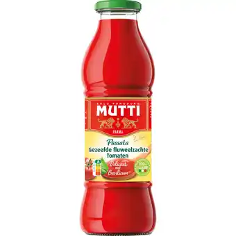 Albert Heijn Mutti Passata gezeefde tomaten basilicum aanbieding