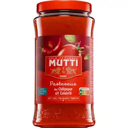 Albert Heijn Mutti Pastasaus met chilipeper aanbieding