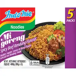 Albert Heijn Indo mie Noodles mi goreng spicy beef 5-pack aanbieding
