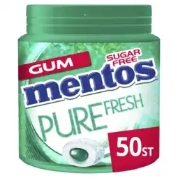 Albert Heijn Mentos Gum Pure fresh wintergreen aanbieding