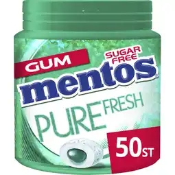 Albert Heijn Mentos Gum Pure fresh wintergreen aanbieding