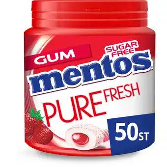 Albert Heijn Mentos Gum Pure fresh aardbei aanbieding