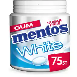 Albert Heijn Mentos Gum White sweet mint aanbieding