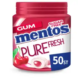 Albert Heijn Mentos Gum Pure fresh cherry aanbieding