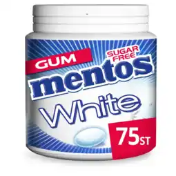 Albert Heijn Mentos Gum White cool mint aanbieding