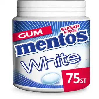 Albert Heijn Mentos Gum White cool mint aanbieding