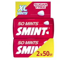 Albert Heijn Smint Aardbei XL mints sugarfree 2-pack aanbieding