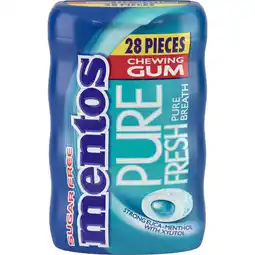 Albert Heijn Mentos Gum Pure fresh strong euca menthol aanbieding