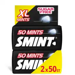 Albert Heijn Smint Blackmint XL mints sugarfree 2-pack aanbieding