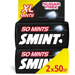 Albert Heijn Smint Blackmint XL mints sugarfree 2-pack aanbieding