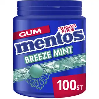 Albert Heijn Mentos Gum Breeze mint aanbieding