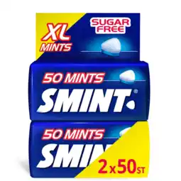 Albert Heijn Smint Peppermint XL mints sugarfree 2-pack aanbieding