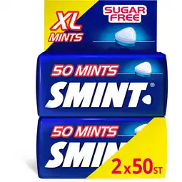 Albert Heijn Smint Peppermint XL mints sugarfree 2-pack aanbieding