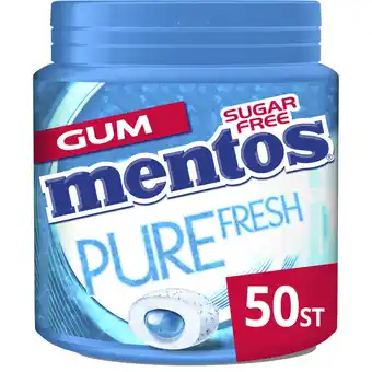 Albert Heijn Mentos Gum Pure fresh freshmint sugarfree aanbieding