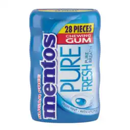 Albert Heijn Mentos Gum Pure fresh freshmint aanbieding