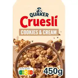 Albert Heijn Quaker Cruesli cookies & cream aanbieding