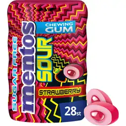 Albert Heijn Mentos Gum Sour strawberry aanbieding