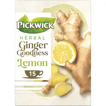 Albert Heijn Pickwick Ginger goodness lemon kruidenthee aanbieding