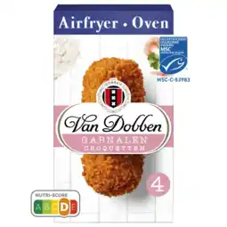 Albert Heijn Van Dobben Oven en airfryer garnalen croquetten aanbieding