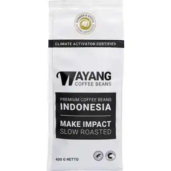 Albert Heijn Wayang Donker & sterk koffiebonen aanbieding