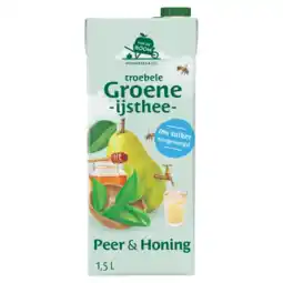 Albert Heijn Van de Boom Troebele groene ijsthee peer & honing aanbieding