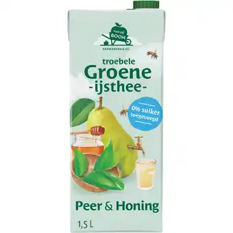 Albert Heijn Van de Boom Troebele groene ijsthee peer & honing aanbieding