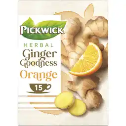 Albert Heijn Pickwick Ginger goodness orange kruidenthee aanbieding