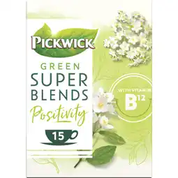Albert Heijn Pickwick Super blends positivity groene thee aanbieding