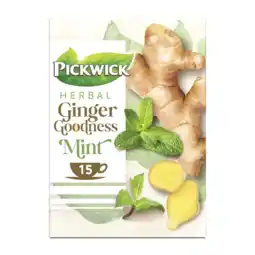 Albert Heijn Pickwick Ginger goodness mint kruidenthee aanbieding