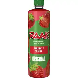 Albert Heijn Raak Vruchtensiroop aardbeien aanbieding