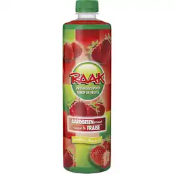 Albert Heijn Raak Vruchtensiroop aardbeien aanbieding