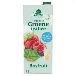 Albert Heijn Van de Boom Troebele groene ijsthee bosfruit aanbieding