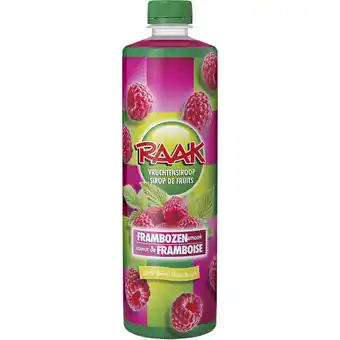 Albert Heijn Raak Vruchtensiroop frambozensmaak aanbieding