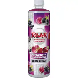 Albert Heijn Raak Vruchtensiroop bosvruchten zero sugar aanbieding