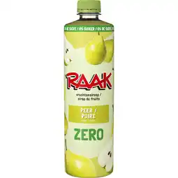 Albert Heijn Raak Vruchtensiroop peren zero sugar aanbieding