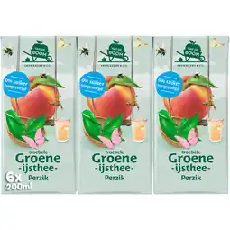 Albert Heijn Van de Boom Troebele groene ijsthee perzik aanbieding