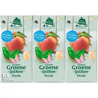 Albert Heijn Van de Boom Troebele groene ijsthee perzik aanbieding