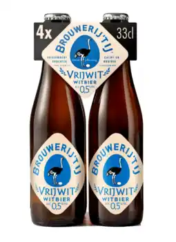 Albert Heijn Brouwerij 't IJ Vrijwit 0.5% 4-pack aanbieding