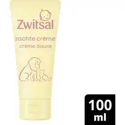 Albert Heijn Zwitsal Baby zachte crème tube aanbieding